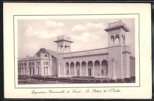 AK Gand, Exposition Universelle 1913, Le Palais de l`Italie