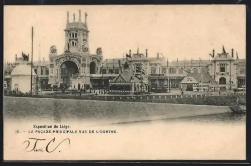 AK Liège, Exposition, La Facade Principale vue de l`Ourthe