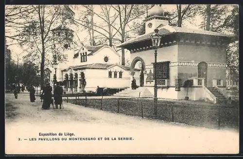 AK Liège, Exposition, Les Pavillons du Montenegro et de la Serbie