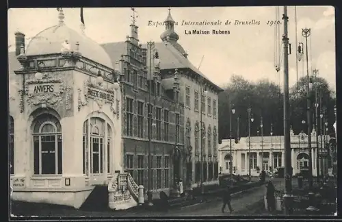 AK Bruxelles, Exposition Internationale 1910, La Maison Rubens