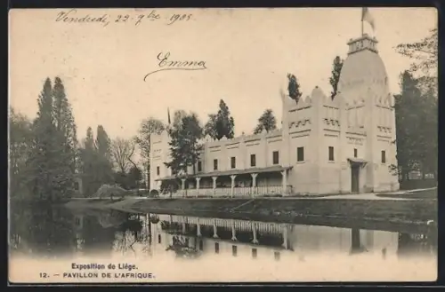 AK Liège, Exposition-Ausstellung 1905, Pavillon de L` Afrique