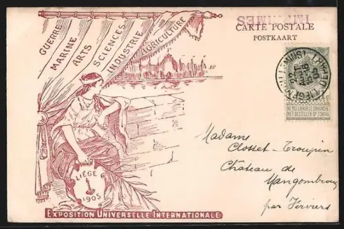 AK Liège, Exposition Universelle et Internationale 1905, Le Palais de l`Art Ancien