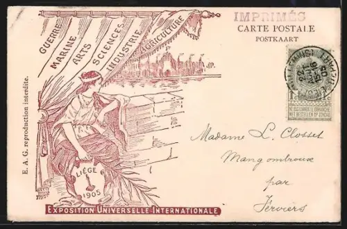 AK Liège, Exposition Universelle et Internationale 1905, Le Palais de la Femme