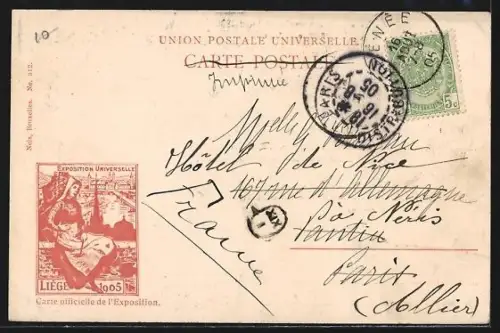 AK Liège, Exposition universelle 1905, Pavillon de Tunisie