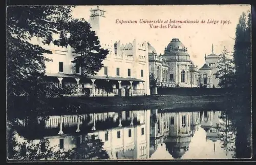 AK Liège, Exposition Universelle et Internationale 1905, Vue des Palais