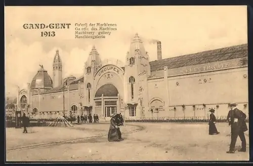AK Gand, Exposition 1913, Galerie des Machines