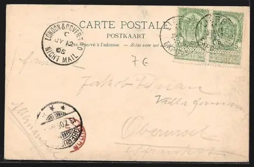 AK Liège, Exposition, Vue du Village Senégalais et du Panorama