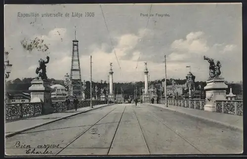 AK Liège, Exposition universelle 1905, Pont de Fragnée