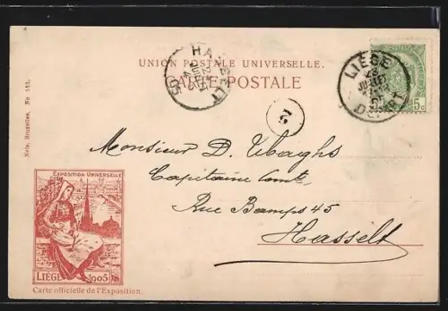 AK Liège, Exposition universelle 1905, Pont de Fragnée