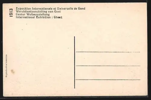 AK Gand, Exposition Internationale et Universelle 1913, Le Pavillon de Hollande