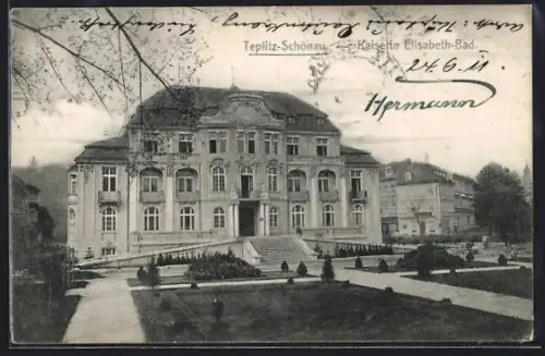 AK Teplitz Schönau / Teplice, Kaiserin-Elisabeth-Bad