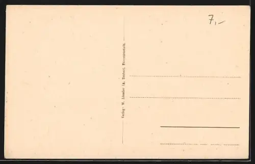 AK Theresienstadt / Terezin, Neues Postgebäude und Geniegebäude