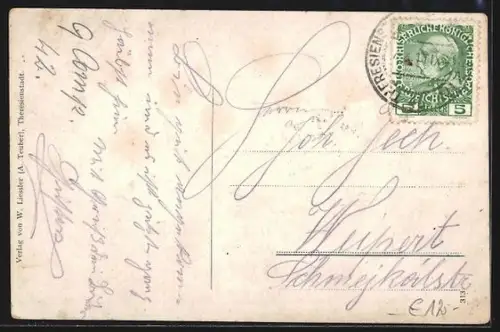 AK Theresienstadt, Hauptwache, Schatzenpartie, Paradeplatz