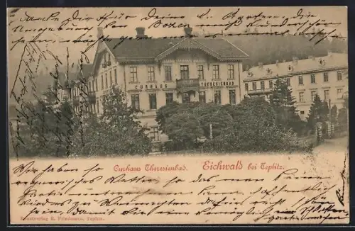 AK Eichwald bei Teplitz, Kurhaus Theresienbad