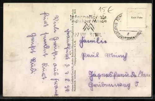 AK Frankfurt a. Main, Ortspartie mit Strasse, Fliegeraufnahme