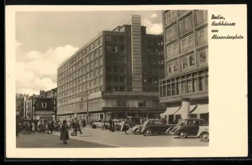 AK Berlin, Hochhäuser am Alexanderplatz