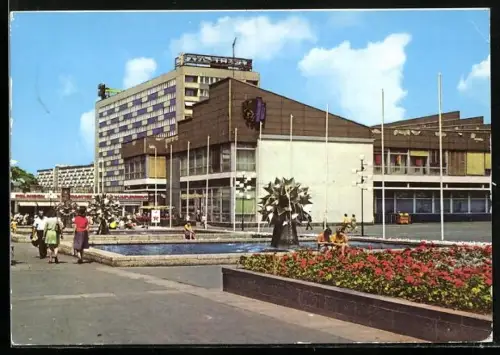 AK Leipzig, Am Sachsenplatz mit Geschäft