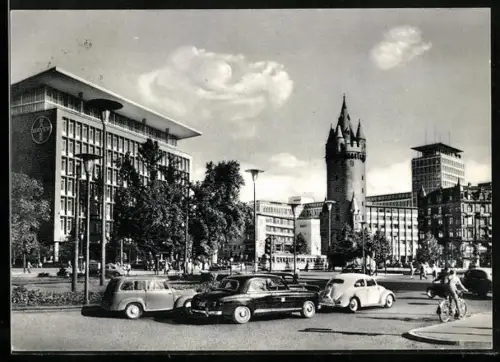 AK Frankfurt a. M., Am Eschenheimer Turm