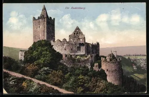 AK Rudelsburg, Ansicht mit Umgebung