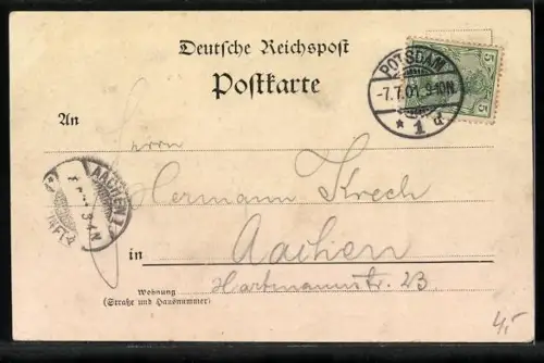 AK Potsdam, Neues Palais und Communs