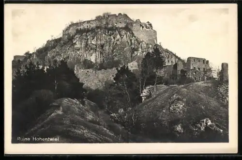 AK Ruine Hohentwiel, Panorama