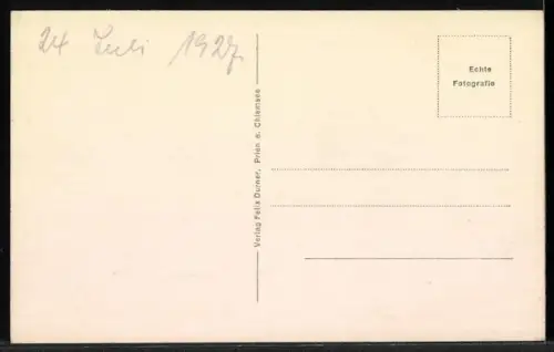 AK Schloss Herren-Chiemsee, Ansicht vom Kanal aus