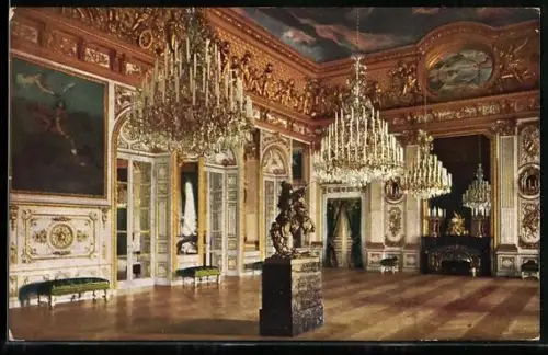 AK Herrenchiemsee, Ochsenaugensaal im Schloss