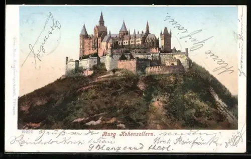 AK Hohenzollern, Blick zur Burg