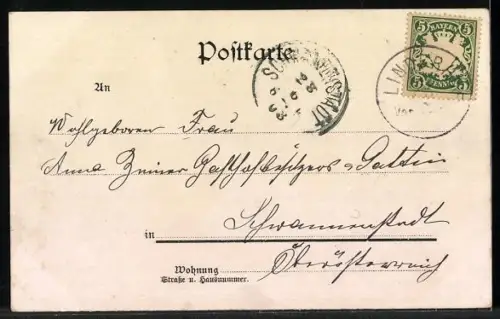 AK Linderhof, Schloss mit Springbrunnen