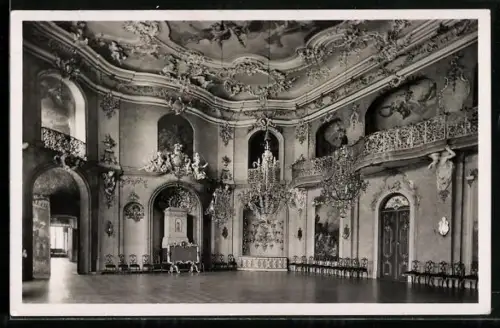 AK Rudolstadt, Innenansicht des Schlosses Heidecksburg
