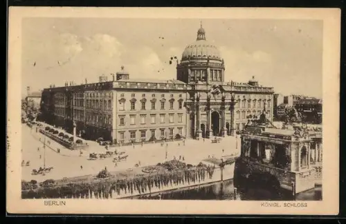 AK Berlin, Kgl. Schloss aus der Vogelschau