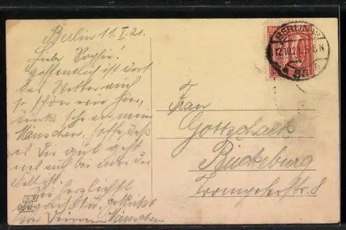 AK Berlin, Kgl. Schloss aus der Vogelschau