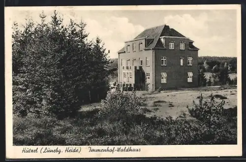 AK Hützel / Lünebg. Heide, NSV.-Erholungsheim des Gaues Ost-Hannover, Immenhof-Waldhaus