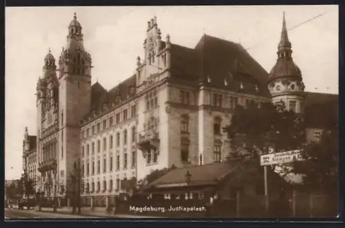 AK Magdeburg, Partie am Justizpalast