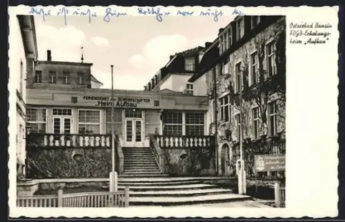 AK Bansin, FDGB-Erholungsheim Aufbau