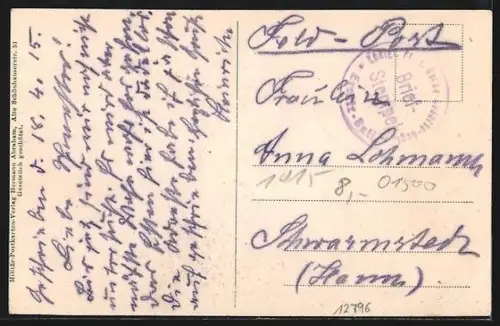 AK Potsdam, Kaiser Wilhelm-Denkmal mit Kriegsschule