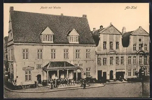 AK Kiel, Markt mit Wache