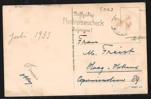 AK Bad Aachen, Landesbad, Vorderansicht