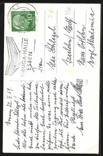 AK Essen / Ruhr, Hotel Vereinshaus