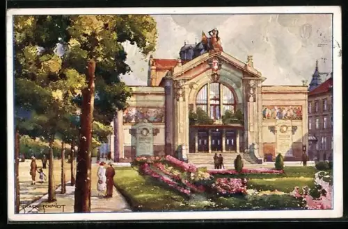 Künstler-AK Pardubice, Mestské divadlo