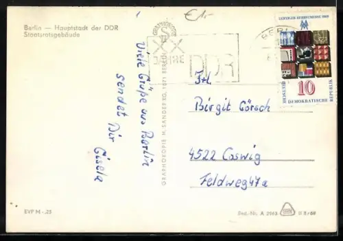 AK Berlin, Staatsratsgebäude