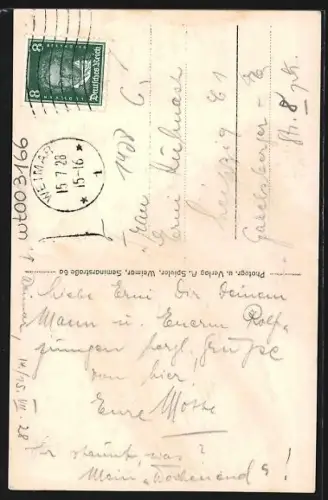 AK Weimar / Thüringen, Blick auf die Herderkirche