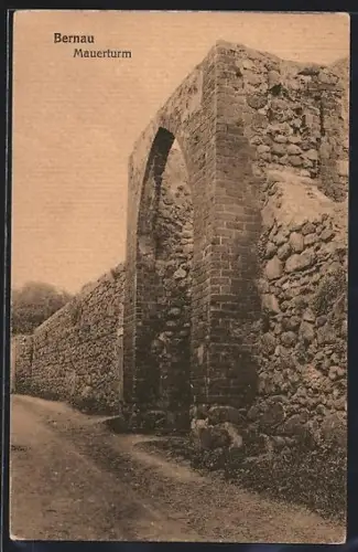 AK Bernau / Mark, Mauerturm