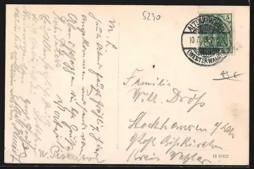 AK Altenkirchen / Westerwald, Blick über die Ortschaft