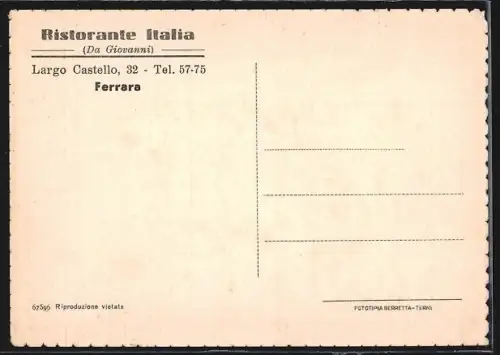 AK Ferrara, Ristorante Italia Da Giovanni