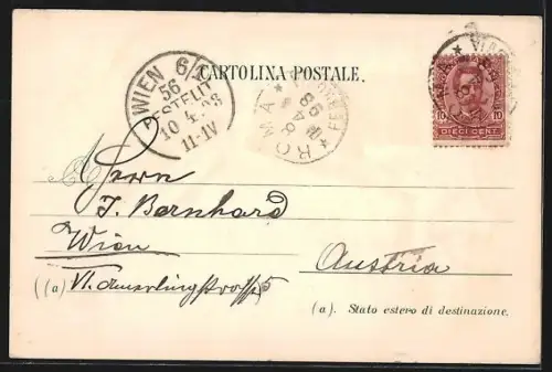 Lithographie Roma, Colosseo, Arco di Tito