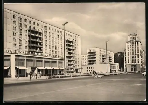 AK Berlin, Partie in der Karl-Marx-Allee