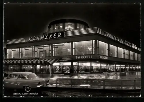 AK Berlin, Café Kranzler bei Nacht
