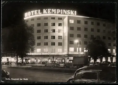 AK Berlin, Hotel Kempinski bei Nacht