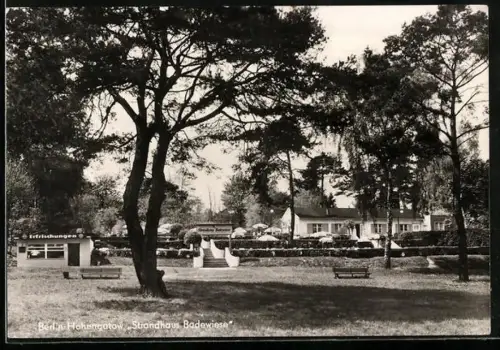 AK Berlin-Hohengatow, Strandhaus Badewiese im Grünen
